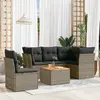 Image de VidaXL Salon de jardin 6 pièces résine tressée - Gris