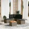 Image de VIDAXL Salon de jardin 6 pcs - Gris