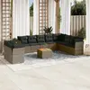 Image de VIDAXL Salon de jardin 11 pcs - Gris