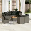 Image de VidaXL Salon de jardin 9 pcs avec coussins - Gris
