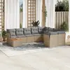 Image de VIDAXL Salon de jardin 10 pcs - Mélange beige