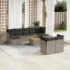 Image de vidaXL Salon de jardin 10 pcs - Gris