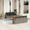 Image de vidaXL Salon de jardin 7 pcs - Gris