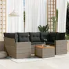 Image de VIDAXL Salon de jardin 7 pcs avec coussins - Gris
