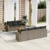 Image de VIDA XL Salon de jardin 8 pcs - Gris