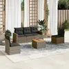 Image de vidaXL Salon de jardin 6 pcs - Gris