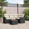 Image de VIDAXL Salon de jardin 5 pcs - Noir