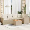 Image de vidaXL Salon de jardin 6 pcs beige
