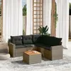 Image de vidaXL Ensemble de jardin 6 pcs - Gris