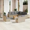 Image de Salon de jardin VIDAXL - 12 pcs - Beige