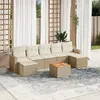 Image de vidaXL Salon 8pcs avec Coussins - Beige