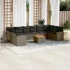 Image de Salon de jardin vidaXL 11 pcs - Gris