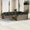 Image de VIDAXL Salon de jardin 11 pcs - Gris