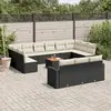 Image de VIDAXL Salon de jardin 14 pcs - Noir