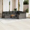 Image de vidaXL Salon de jardin 11 pcs gris