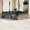 Image de Salon de jardin VIDAXL - 13 pcs - Coussins gris