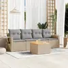 Image de Vidaxl Salon de jardin 5 pcs - Mélange beige