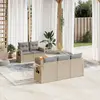 Image de VidaXL Salon de jardin résine tressée 6 pcs - Beige