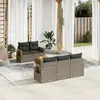 Image de VIDAXL Salon de jardin 6 pcs - Gris