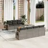 Image de Salon de jardin 8 pcs - Gris