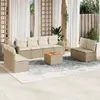 Image de vidaXL Ensemble de jardin 9 pcs - Beige