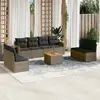 Image de vidaXL Salon de Jardin 9 pcs avec Coussins - Gris