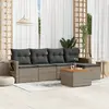 Image de vidaXL Salon de Jardin 6 pcs - Gris