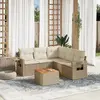 Image de VIDAXL Salon de jardin 6 pcs - Beige
