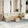 Image de VIDAXL Salon de jardin 8 pcs - Beige