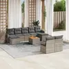 Image de Salon de jardin 10 pcs avec coussins - Gris