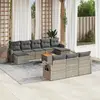 Image de vidaXL Salon de jardin 11 pcs - Gris