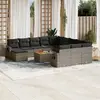 Image de Vidaxl Salon de jardin 13 pcs - Gris