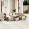 Image de VidaXL Salon de jardin avec coussins - Beige