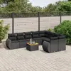 Image de VIDAXL Salon de jardin avec coussins - Noir