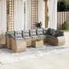 Image de vidaXL Salon de jardin avec coussins beige