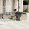 Image de VIDAXL Salon de jardin 11 pcs avec coussins beige