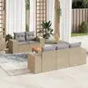 Image de VIDAXL Salon de jardin - 6 pcs - Beige