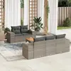 Image de vidaXL Ensemble Salon de jardin 6 pcs - Gris