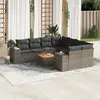 Image de vidaXL Salon de jardin 9 pcs - Gris