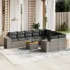 Image de VidaXL Salon de jardin 10 pcs - Gris