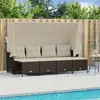 Image de VidaXL Salon de jardin 5 pcs - Marron