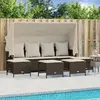 Image de vidaXL Salon de jardin 5 pcs - Marron