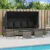Image de VIDAXL Salon de jardin 5 pcs - Gris clair