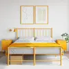 Image de vidaXL Tables de chevet - Jaune moutarde