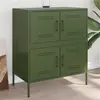 Image de vidaXL Buffet 79 cm - Vert olive acier