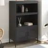 Image de VIDAXL Buffet Haut Noir Acier