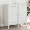 Image de vidaXL Buffets 2 pcs Blanc