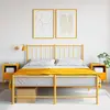 Image de vidaXL Tables de chevet 2 pcs - Moutarde