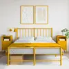 Image de Vidaxl Tables de chevet 2 pcs - Jaune moutarde