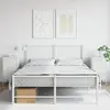 Image de vidaXL Tables de chevet 2 pcs - Acier blanc